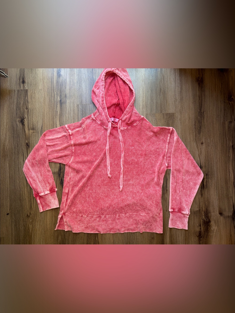 Michael Stars Faded Pink Pullover Hoodie